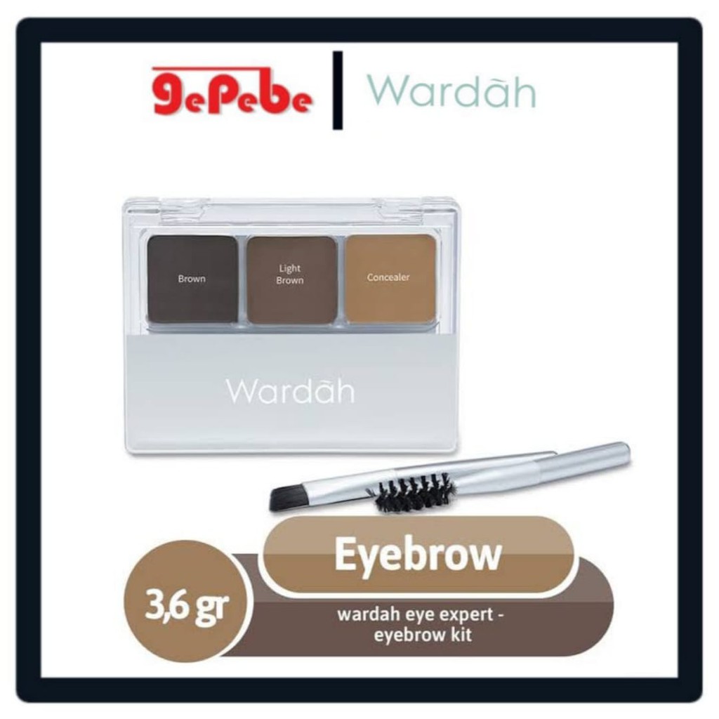 Wardah Eyexpert Eyebrow kit 3.6gr