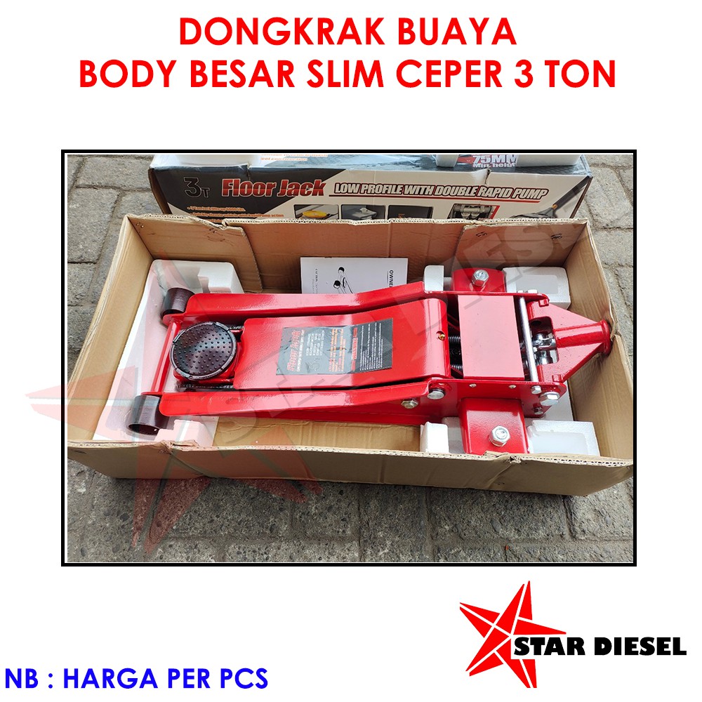 DONGKRAK BUAYA BODY BESAR SLIM CEPER 3 TON DONGKRAK CEPER DONKRKAK 3 TON MODEL GEPENG DONGKRAK BUAYA