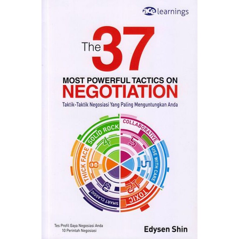 Jual THE 37 MOST POWERFUL TACTICS ON NEGOTIATION | Shopee Indonesia