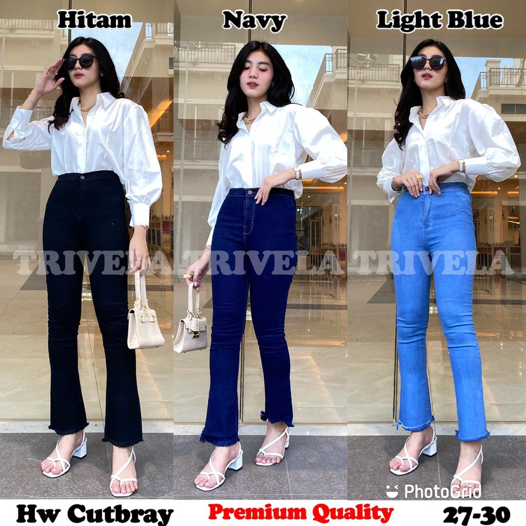 Highwaist Jeans Cutbray Rawis