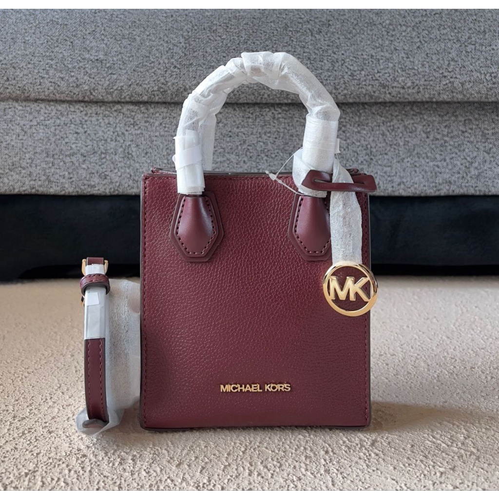Michael Kors Mercer XS Top Handle Merlot