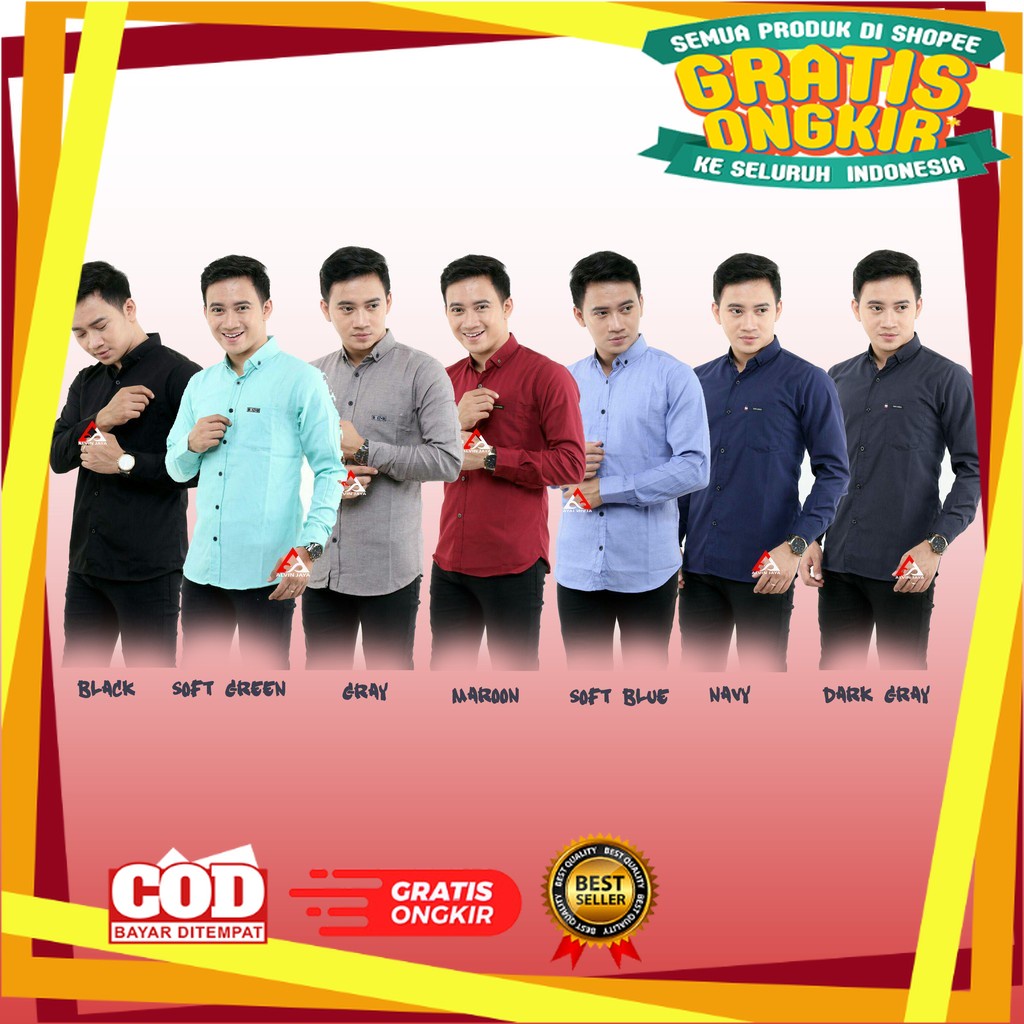 TREND KEKINIAN BAJU TERLARIS / YANG LAGI HITS DICARI GAN Termurah Xman James Man Kemeja Pria Cowo Ka