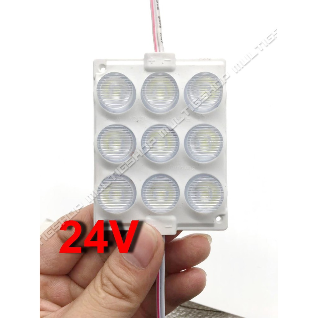 50Pcs Modul 3030 9 LED Tipe 7560 24V - Putih