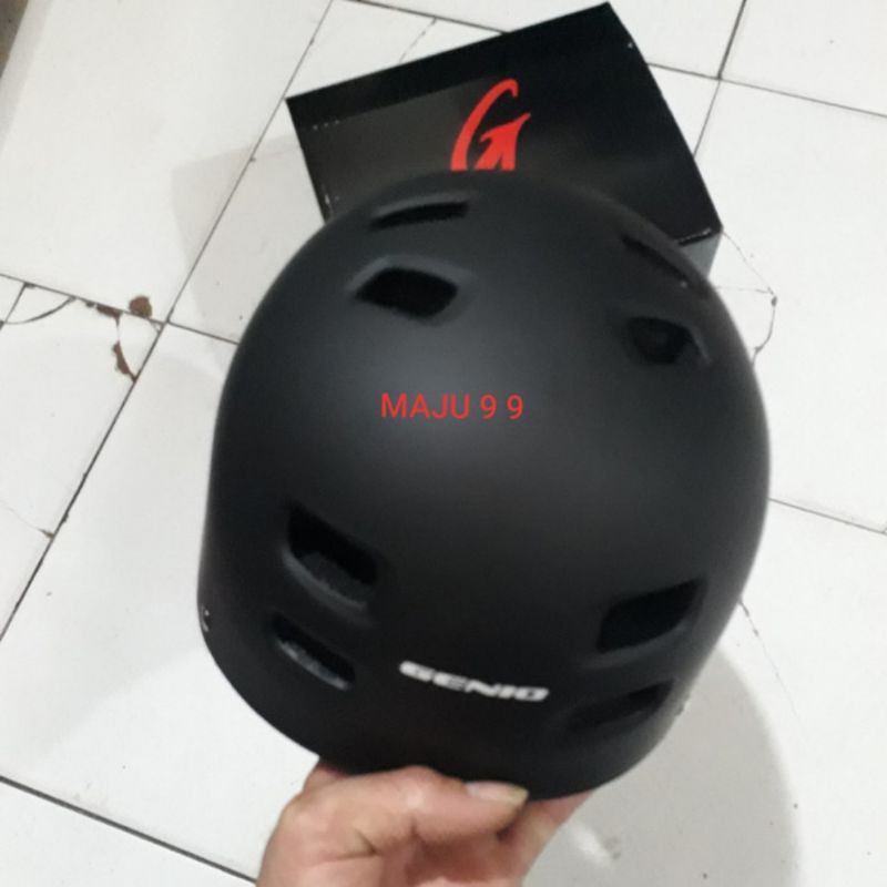 Helm Sepeda ATV Helm Skate board GENIO G-12 Hitam Doff