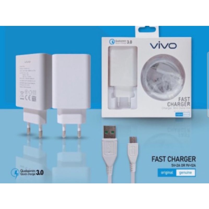 Travel Charger Vivo X30 Q. C 3.0 Support FastCharging Type C &amp; Micro