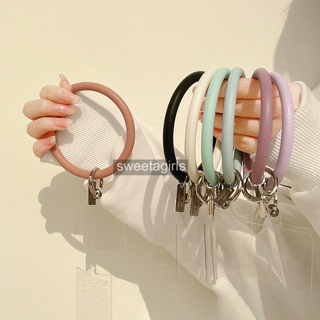 Gantungan Hp model gelang - sweetacase.id - Model Bulat Silicon - Anti Jatuh - Tali Lanyard silikon - Tali gantungan Hp - simpel dipasang - anti hilang - aksesoris unik - universal bisa dipakai semua tipe handphone