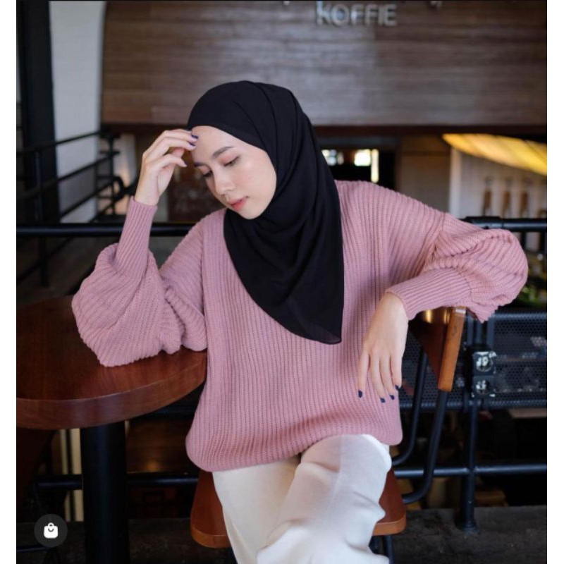 MDLV ~ BAJU RAJUT TOP ZAHRA (BG) // ATASAN RAJUT LENGAN PANJANG // WOMEN KNIT TOP // FASHION WANITA