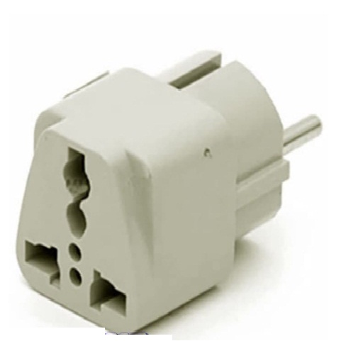 Over steker adaptor kaki 3 ke kaki 2 travel adapter to universal