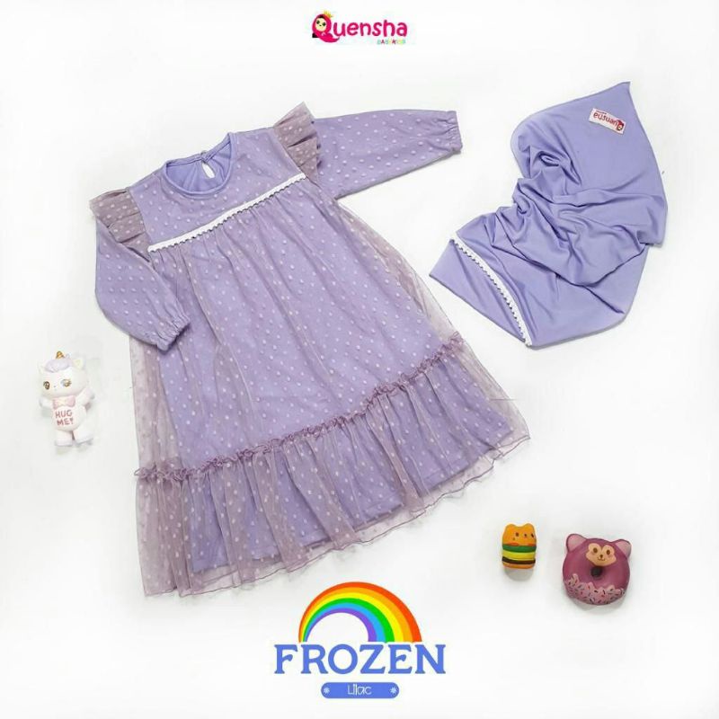Gamis Anak Frozen By Quensha Baby Kids | Dress Anak Tule Cantik