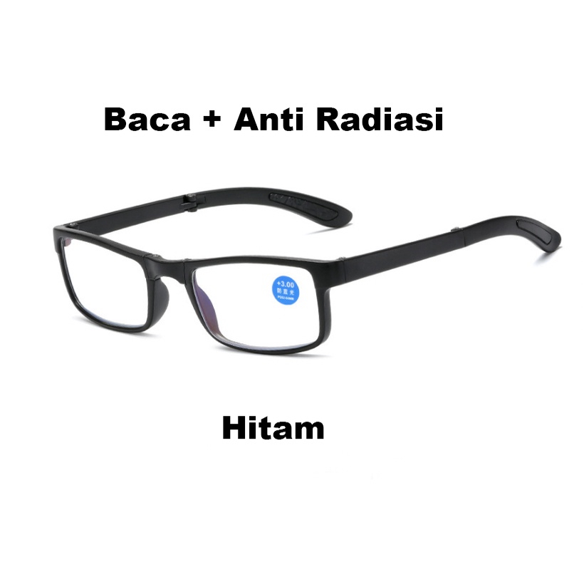 Kacamata Baca Lipat Lensa Plus Anti Radiasi +1.00 s/d + 4.00  Kacamata Pria Reading Glasses 915