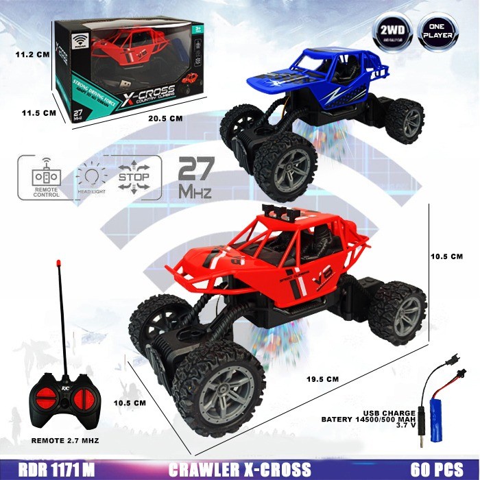 MAINAN RC OFF ROAD MONSTER JEEP CROSS COUNTRY CLIMBING CAR REMOTE CONTROL
