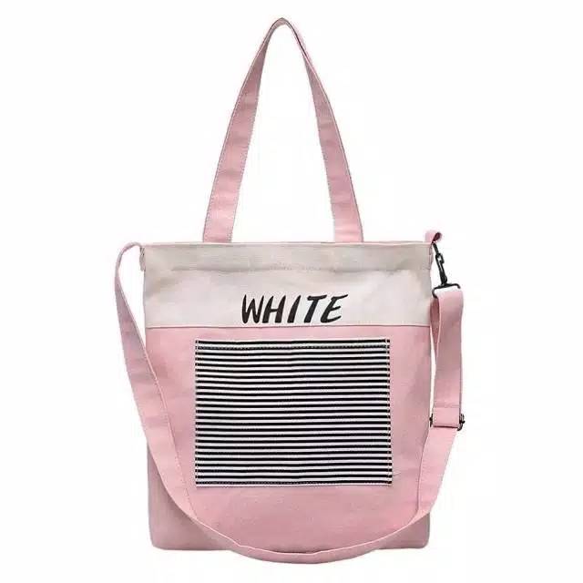 RAJA Tas Tote bag white multifungsi masa kini