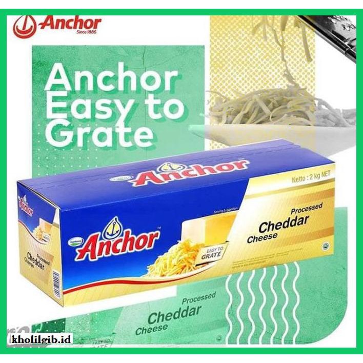

Ujekujek- Keju Cheddar Anchor 2Kg Promo -Original.