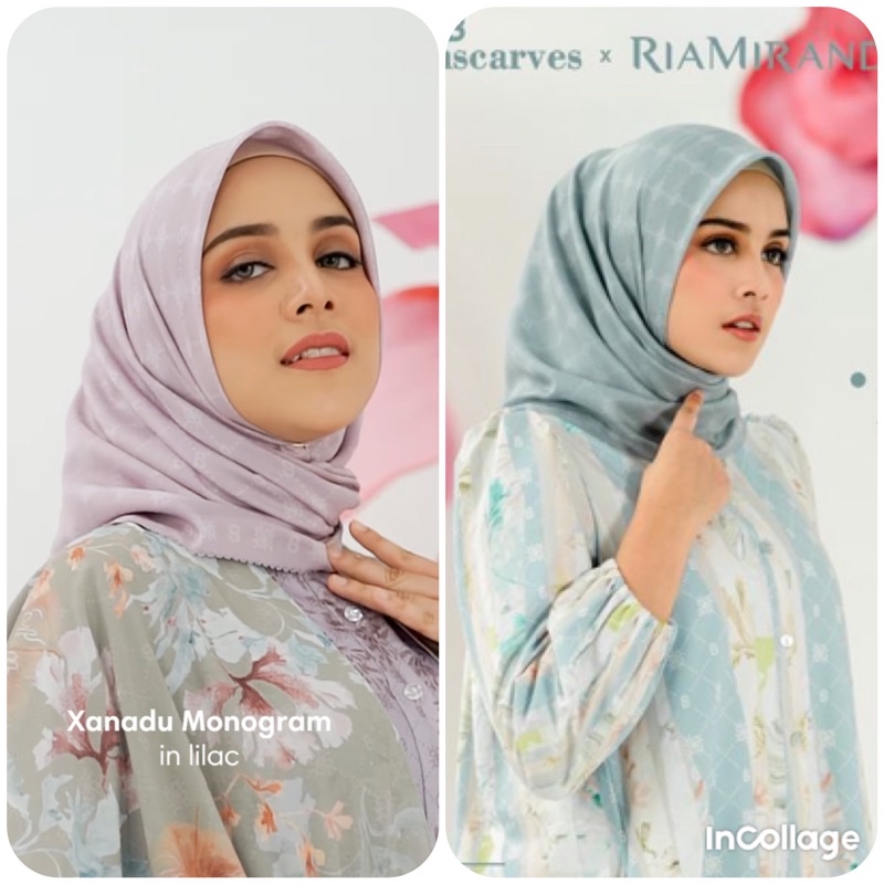Xanadu Monogram Buttonscarves x RiaMiranda