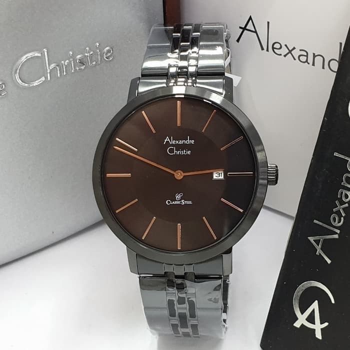 ALEXANDRE CHRISTIE 8598MD BLACK LIST ROSEGOLD PRIA ORIGINAL GARANSI 1TAHUN