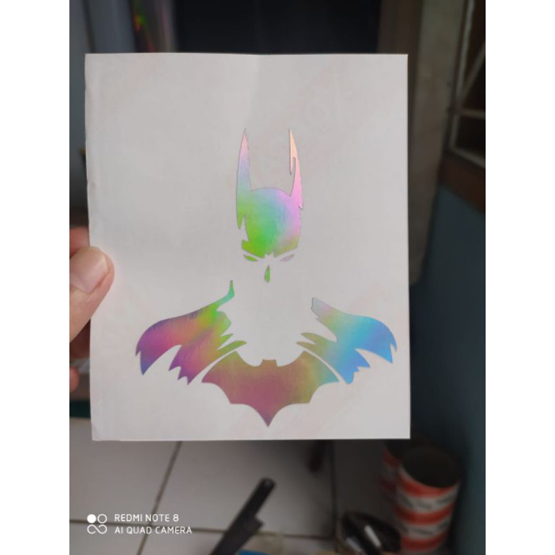 

stiker cutting Batman hologram
