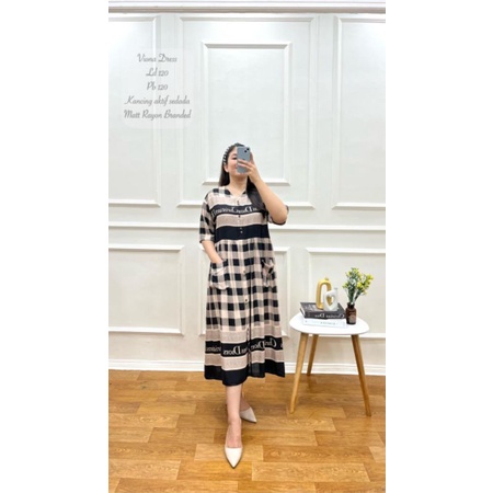 [TERMURAH] DASTER BRANDED |DASTER BUMIL BUSUI| VIONA DRESS |Dress Bumil Busui