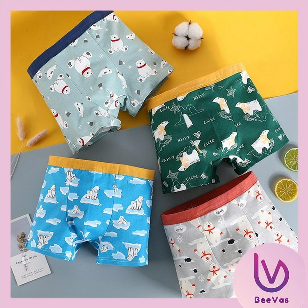 BV.ID BX1072 Boxer Anak laki-laki Celana dalam CD katun Motif Kartun Lucu