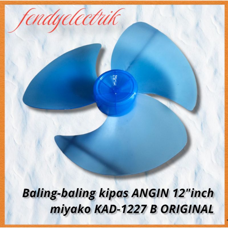 Baling-baling kipas angin MIYAKO ORIJINAL 12"/30.5cm