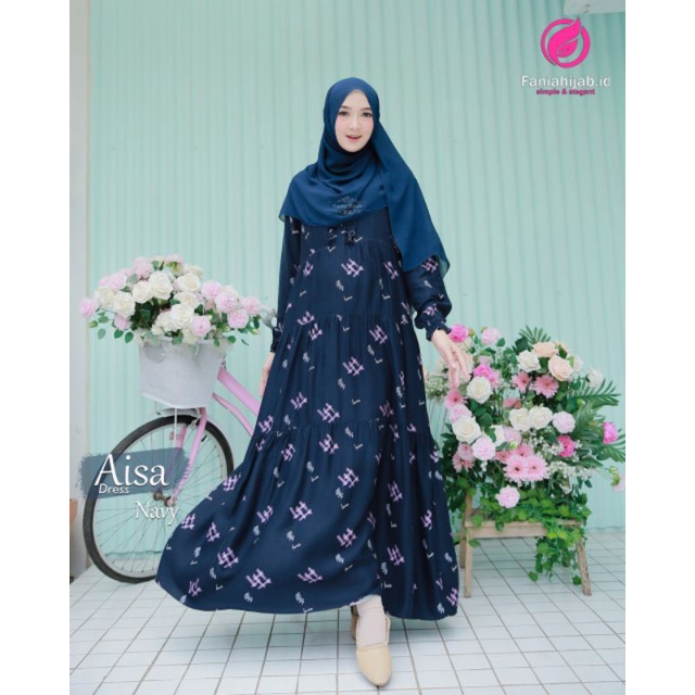 AISA DRESS / GAMIS DEWASA / ORI / BY FANIA HIJAB