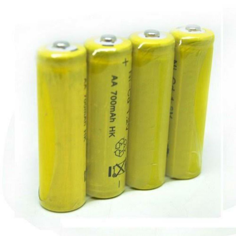 batu batrai cas AA batre A2 battery rechargeable 700MAH Ni-Cd