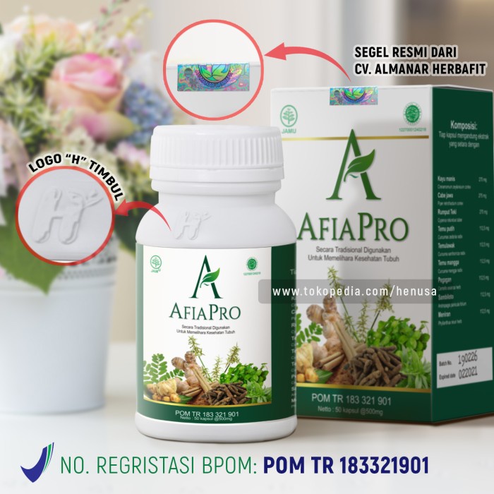 

Obat Diabetes Kencing Manis AFIAPRO Herbal Asli BPOM AFPcv