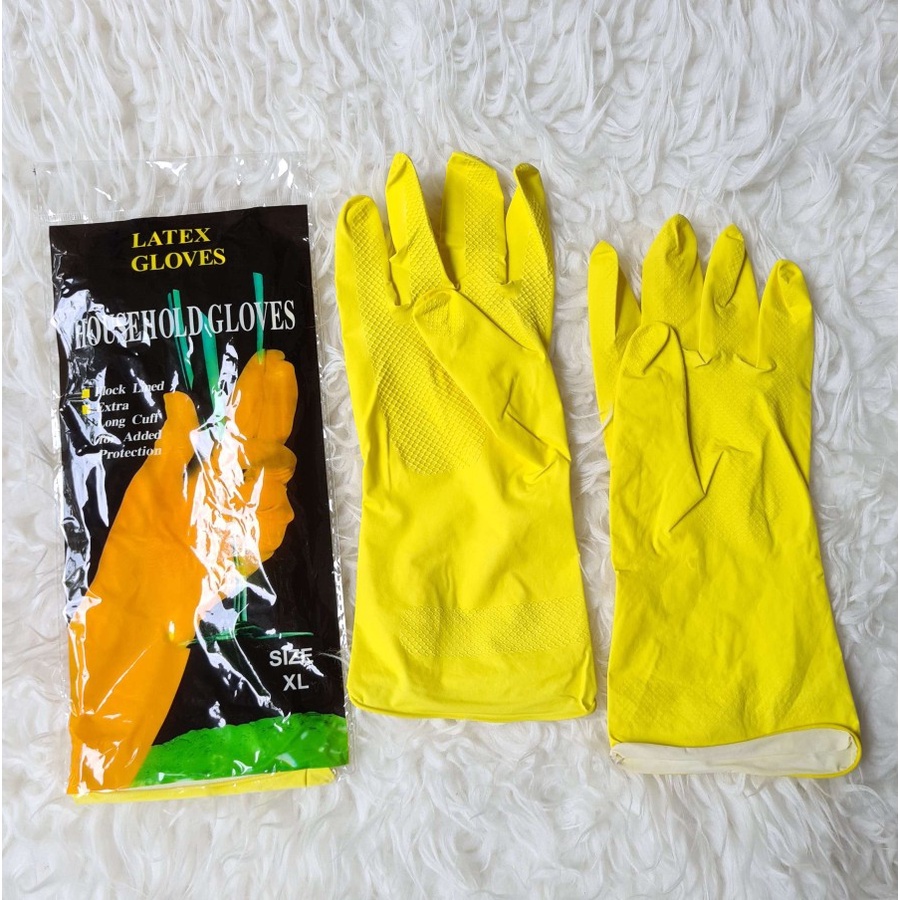 Sarung Tangan Cuci Piring Anti Air Rubber Hand Glove Karet Pelindung Aksesoris Kebersihan cleaning