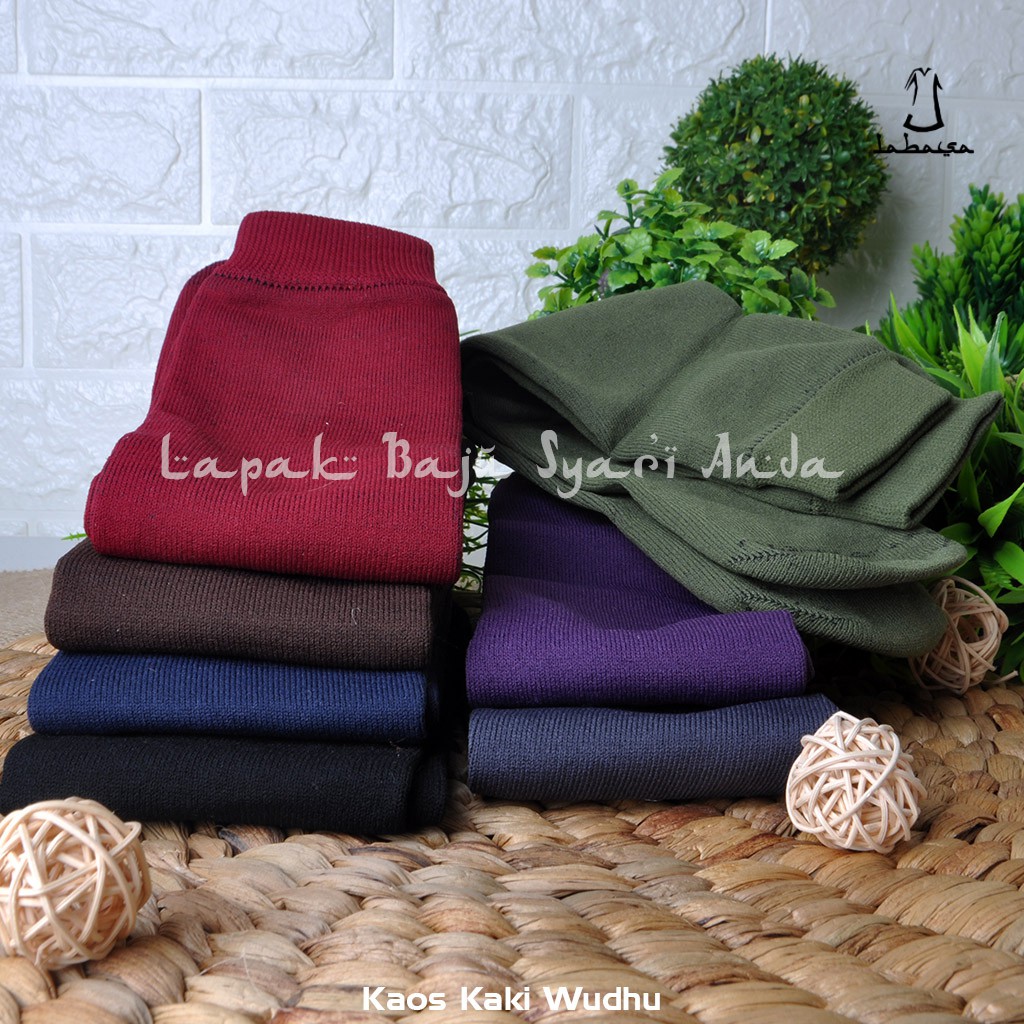 Labasa Kaos Kaki Wudhu Polos Nylon Spandek | Kaos Kaki Muslimah | Bisa COD