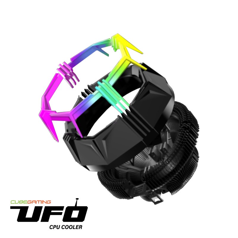 CUBE GAMING UFO - RGB Fan - Gaming Cooler for All Intel &amp; AMD Socket