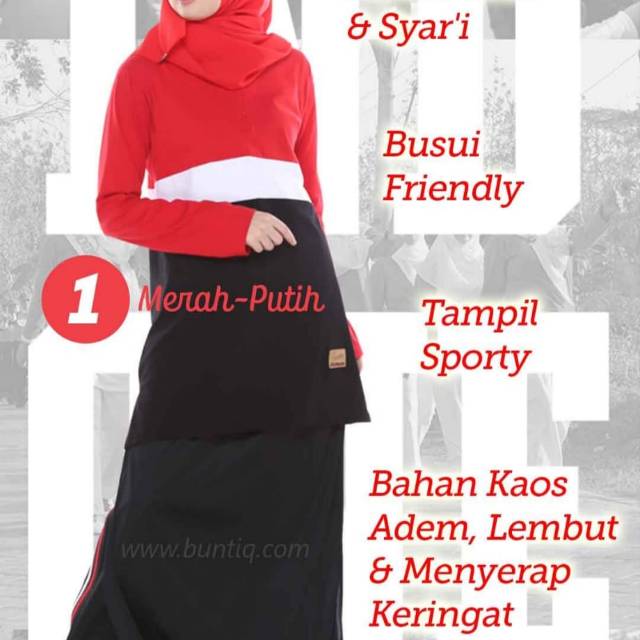 Baju olahraga muslimah buntiq