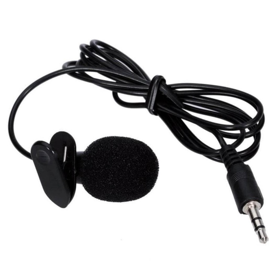 mix 2 garis Microphone Youtuber With Clip ON Mic 2 garis Vlogger Vlog 3.5mm 3.5 mm