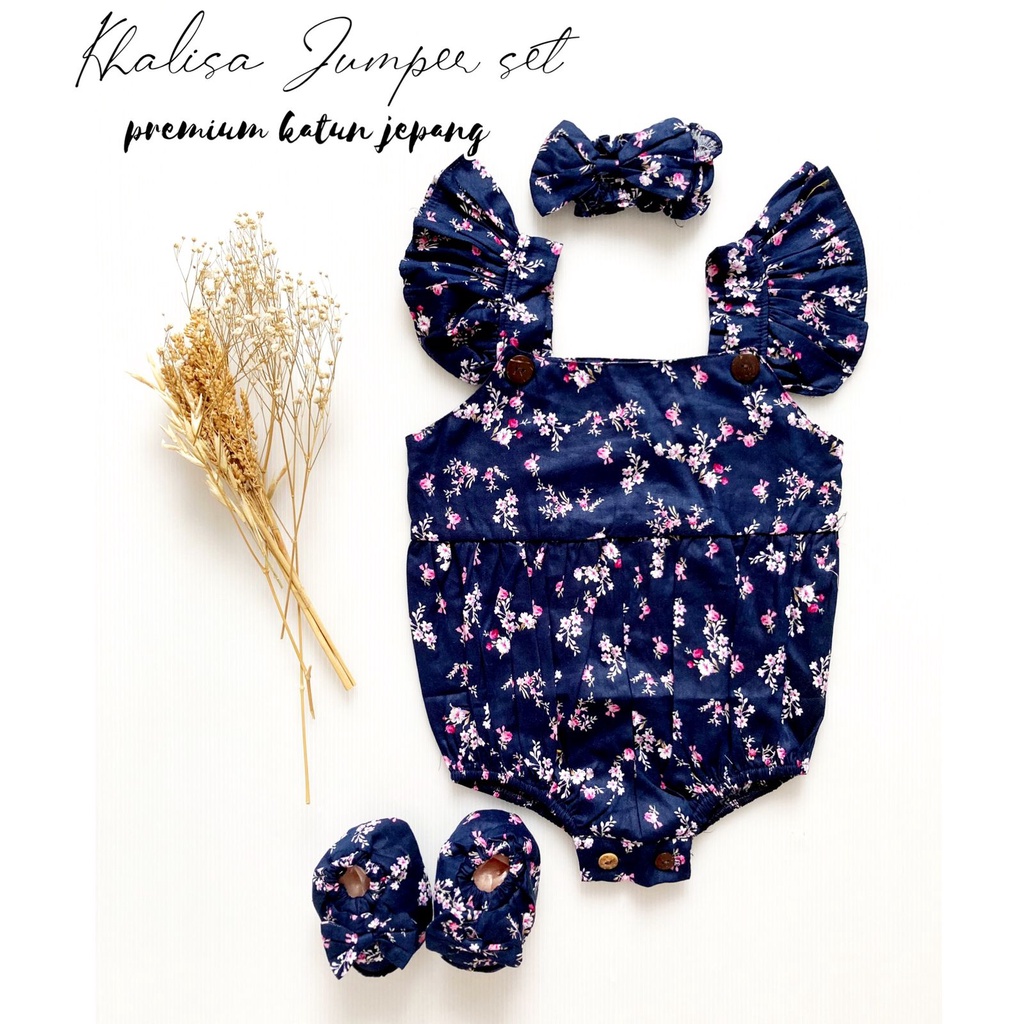 MICHELLE / MICHA / CHEERFUL kcg2 JUMPER Baju Jumper Bunga Bandana Sepatu Pergi Lucu Fashion Anak Bayi Perempuan Terlaris-4