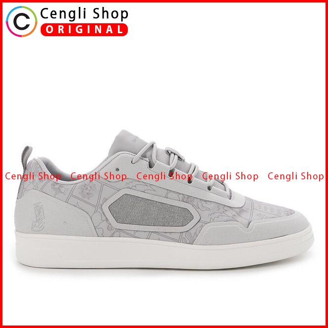 SEPATU SNEAKER HUSH PUPPIES PRIA ORIGINAL CASUAL KETS ABU-ABU HM040