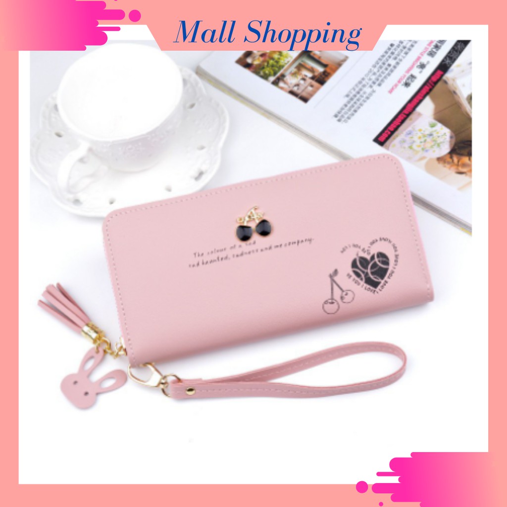 (COD) Dompet Wanita Dompet Panjang Dompet Kulit Q05  MALLSHOPPING