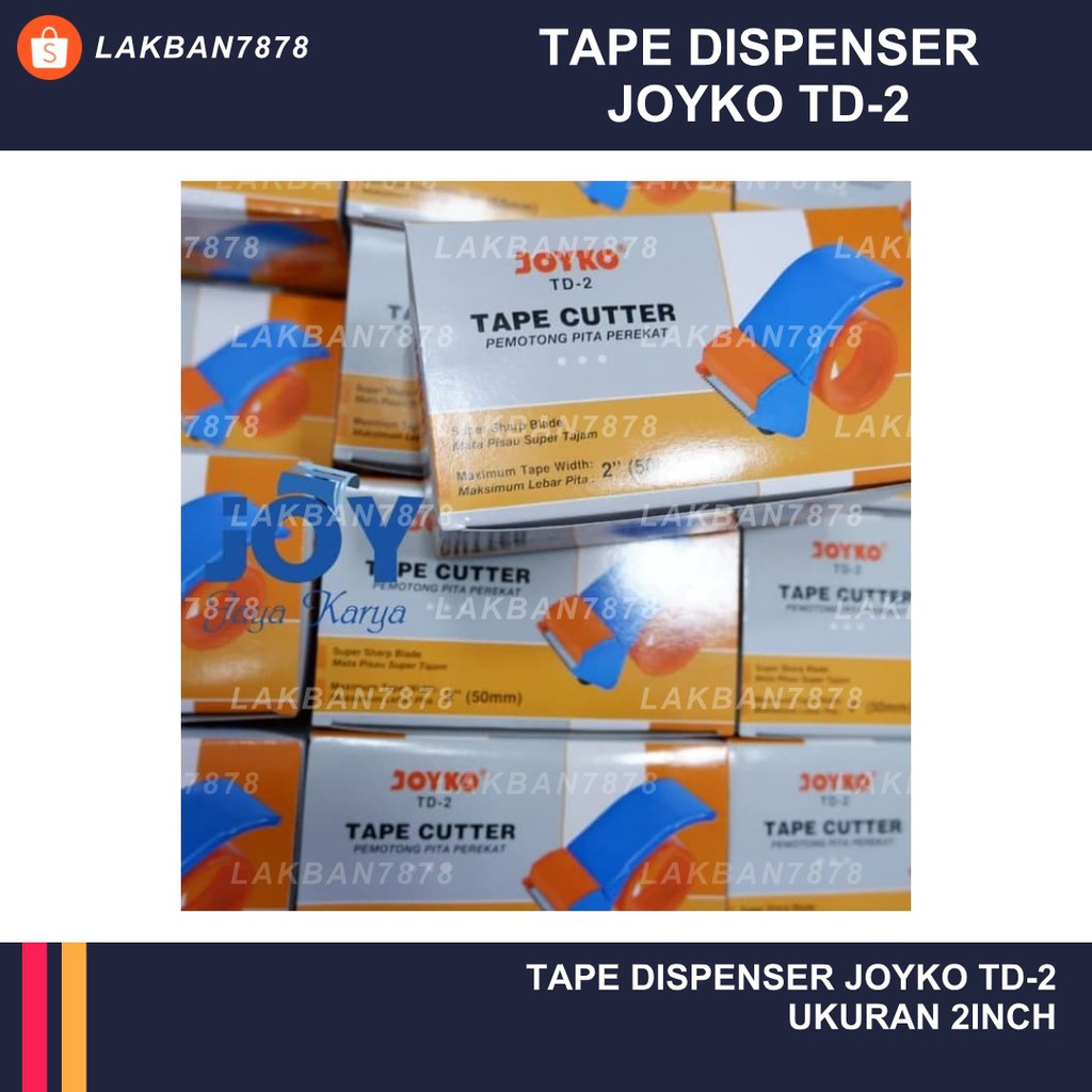 

Dispenser Lakban Joyko Plastik TD2 Tape Cutter 2inch