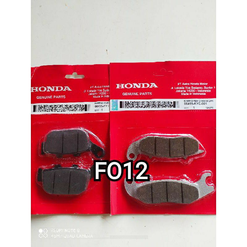 KAMPAS REM/DEPAN BELAKANG/HONDA/MEGA PRO NEW/CB 150 NEW/CB 150R OLD/HONDA KAMPAS