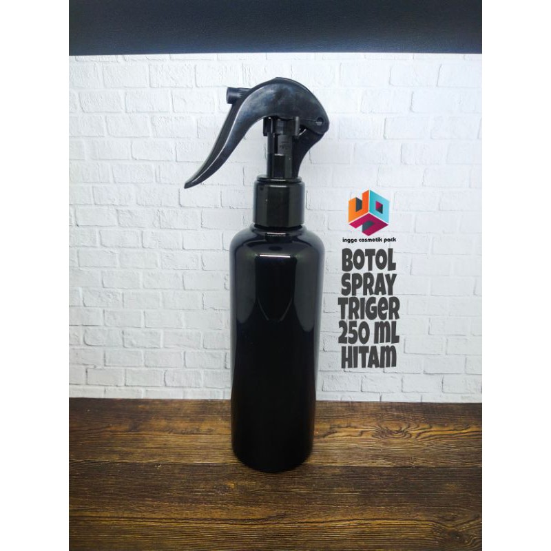 BOTOL SPRAY TRIGER 250 ML HITAM TUTUP BEBEK HITAM