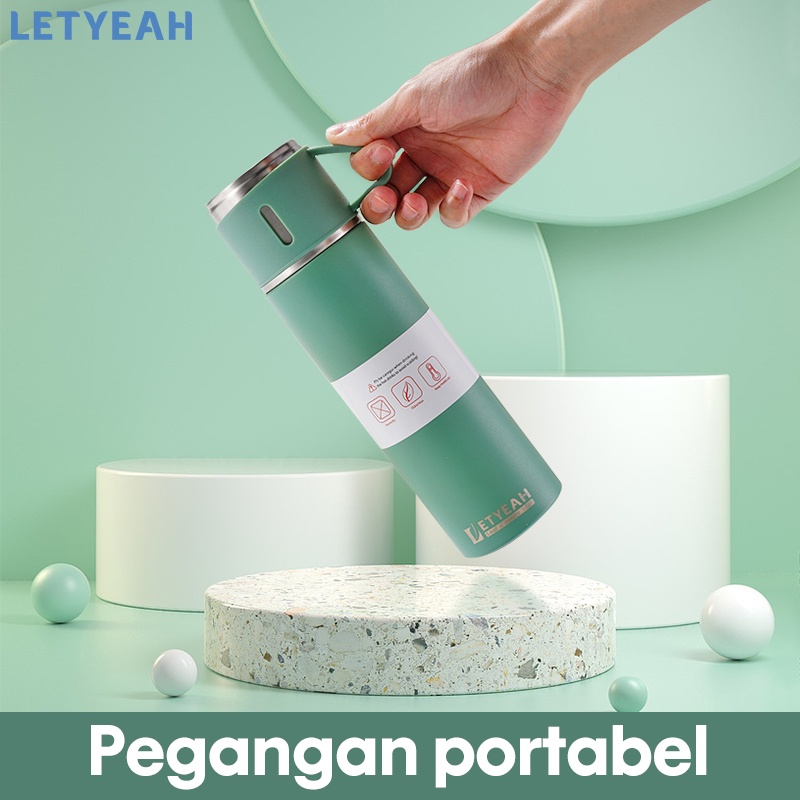 letyeah 500ml Termos air panas /dingin portable / botol minum vacuum flask stainless