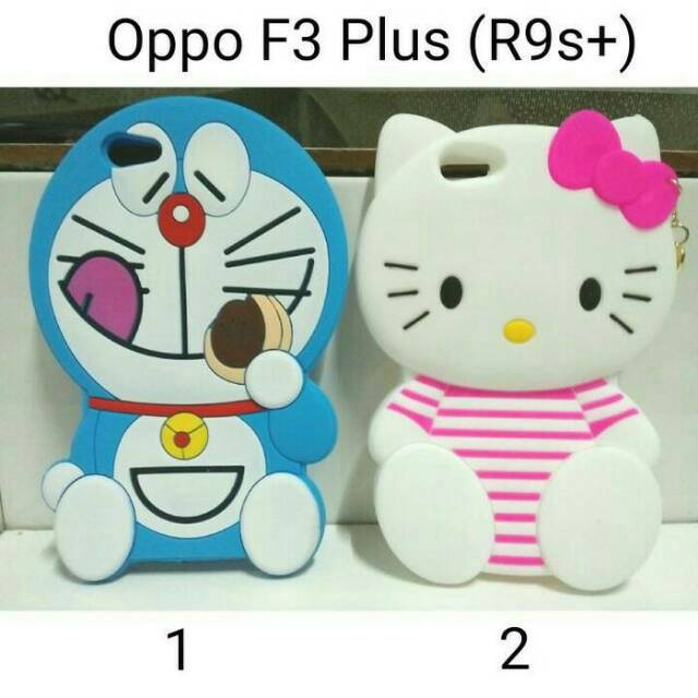Case Silicon Karakter For Oppo F3 Plus / Rubber Case 3D Oppo F3 Plus