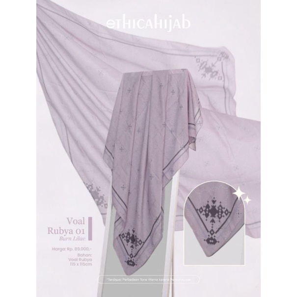 Ethica Hijab Motif Terbaru 2022, Hijab Motif Voal Rubya 01, Hijab Voal, Hijab Segi Empat Motif, Hija