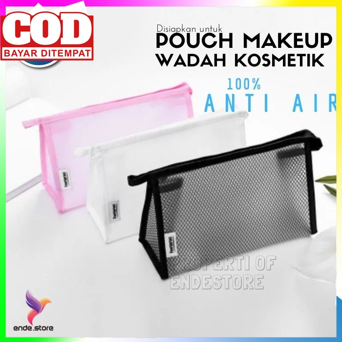Tempat Make Up Wadah Sabun Peralatan Mandi Pria Wanita Makeup Kosmetik Travel Pouch Anti Air EN202