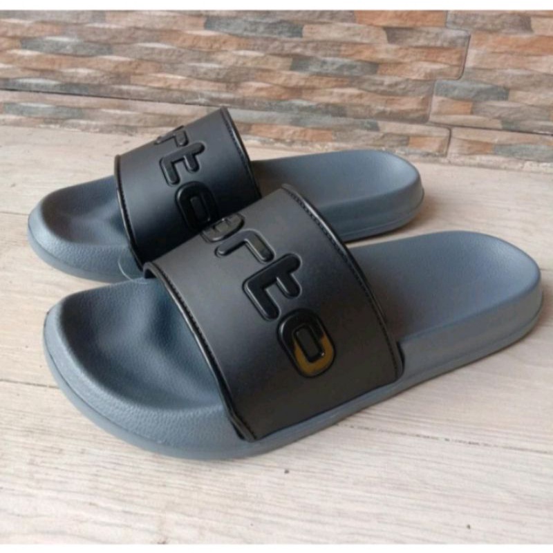 Sandal Pria Slip On Karet Pylon Ringan Tahan Air Size 30 - 44