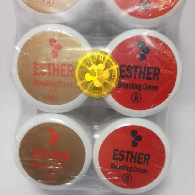 [12 Paket] Cream Esther Bleaching AB Original Pot Putih