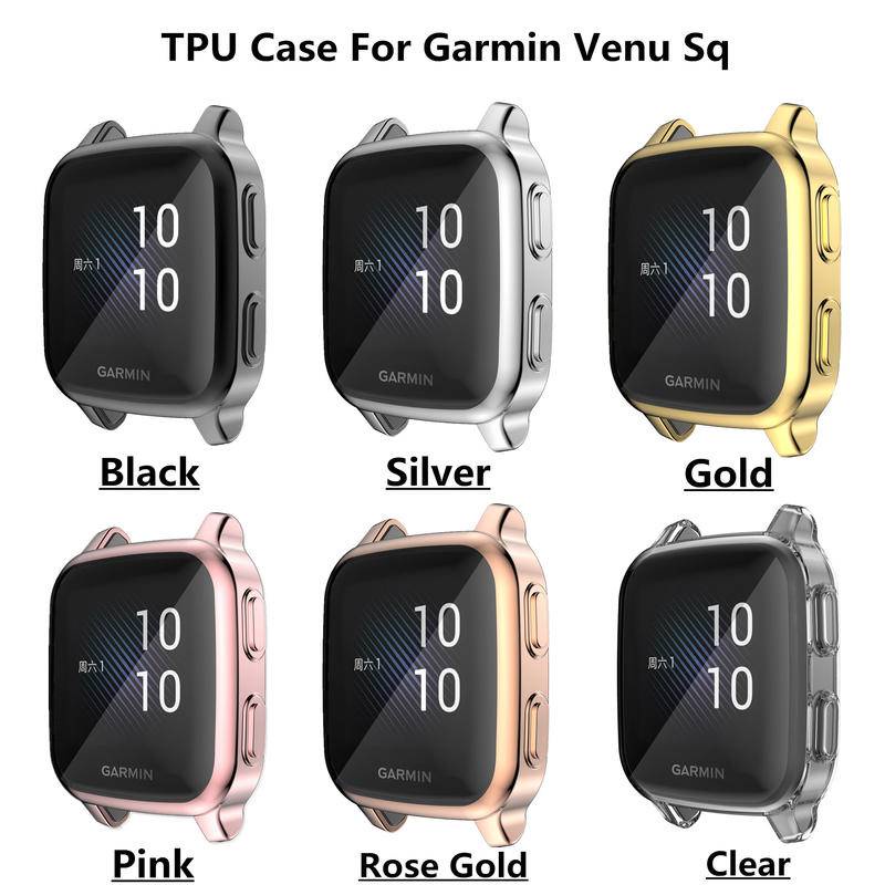 Cover Pelindung Layar Smartwatch Garmin Venu Sq Bahan Tpu Transparan