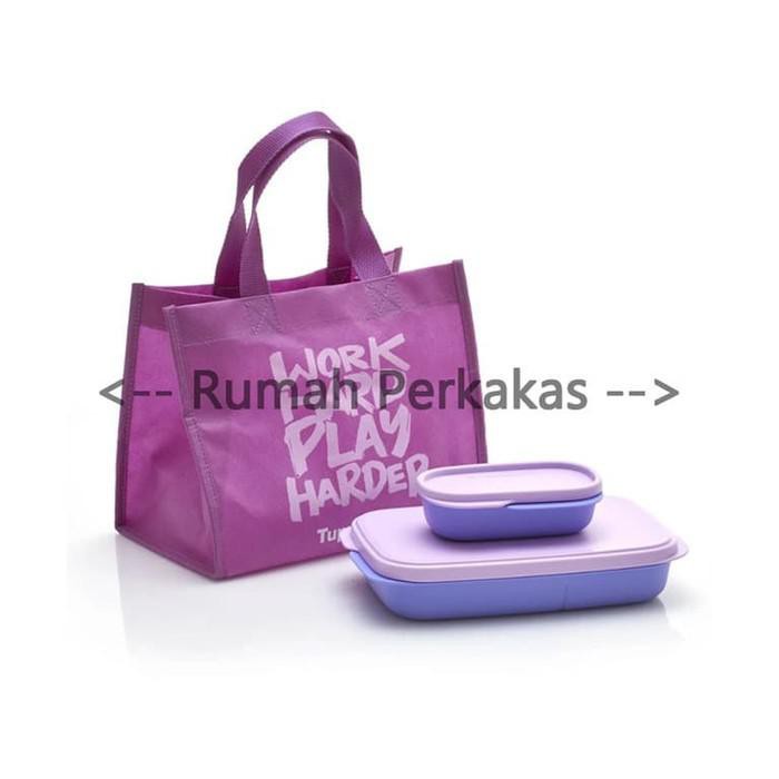 (DISKON FLASH SALE) Tupperware Foodie Buddy UNGU dengan tas TERMURAH