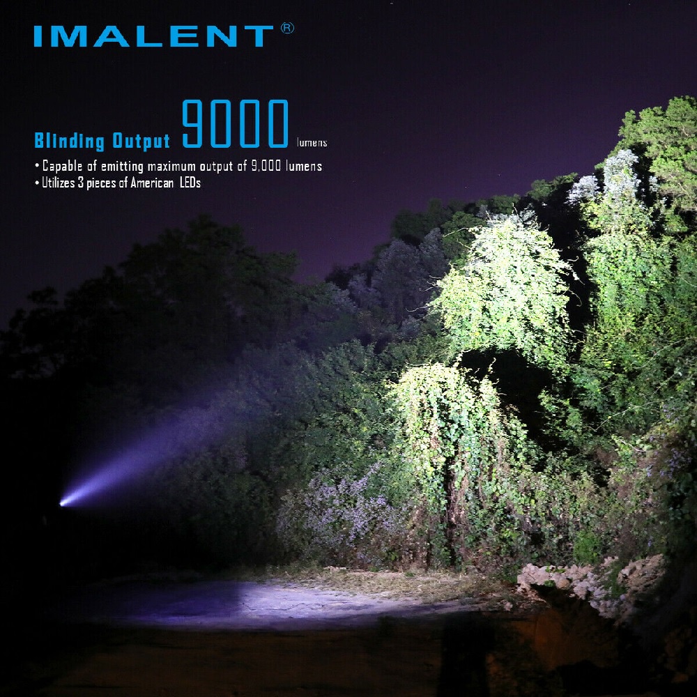 IMALENT R30C - Mini EDC Flashlight 9000 Lumens - Senter EDC Camping Hiking Emergency Portabel Super Terang 9000 Lumens