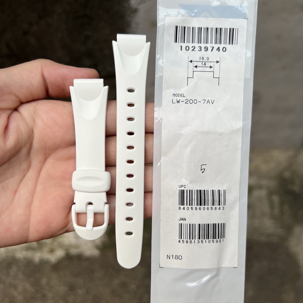 Strap tali jam tangan casio LW-200 7A original band LW 200