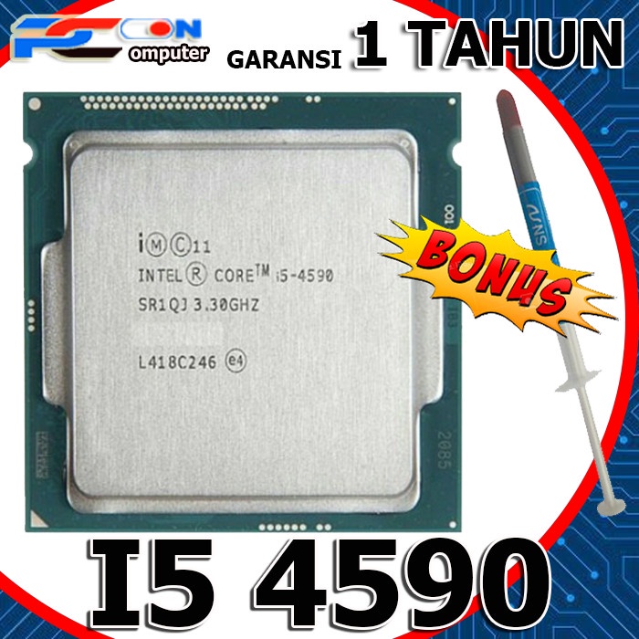 Pakeat Mobo intel H81 i5 4590 haswell bonus Fan