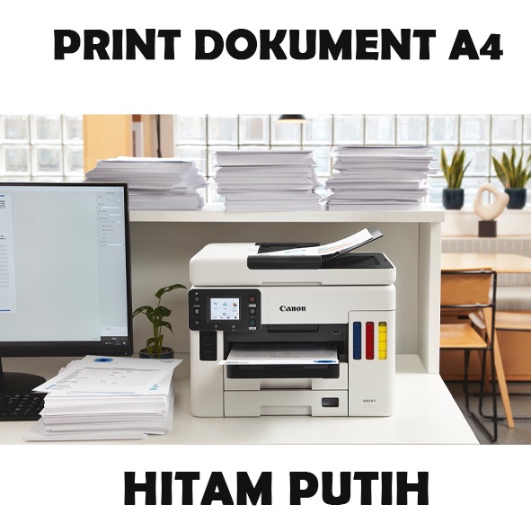 

Jasa print cetak dokument / ebook / buku ukuran a4 hitam putih/ termurah