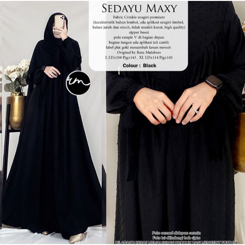 RATU MULABEES SEDAYU MAXY ORI BRAND RATU GAMIS PREMIUM CRINKLE